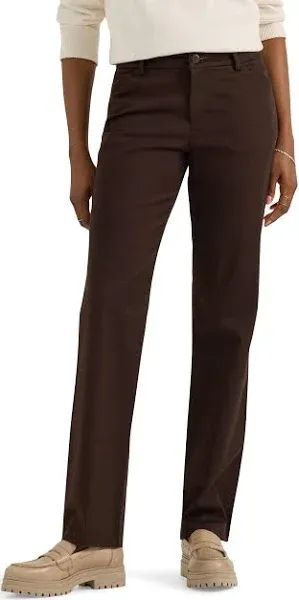 Lee Straight Leg Wrinkle Resist Stretch Pant Women's