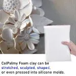 CALPALMY 1.1lb Moldable Cosplay Foam Clay (White) - High Density and Hiqh Quality for Intricate Designs | Air Dries to Perfection for Cut