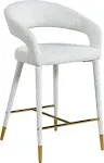 Meridian Furniture Destiny - Stool - Cream - Fabric