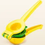 Zulay Kitchen Lemon Lime Squeezer, 2-in-1 (Metal) - Yellow