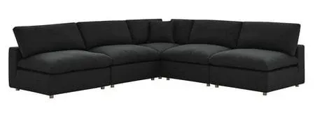 Commix Down Filled Overstuffed 4 Piece Sectional Sofa Set Modway