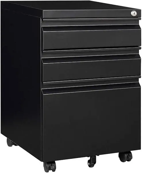 3 Drawer Mobile File Cabinet