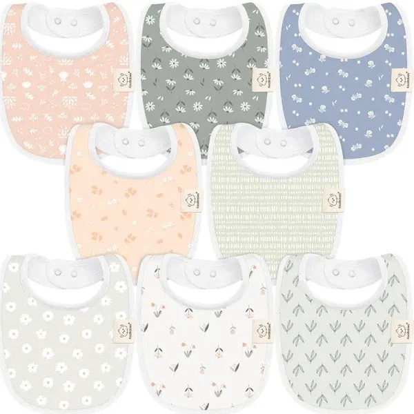 KeaBabies 8-Pack Baby Drool Bibs