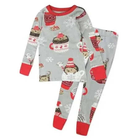 HonestBaby Family Matching Holiday Pajamas Organic Cotton for Men, Women, Kids, Toddlers, Baby Boys, Girls, Unisex Pets