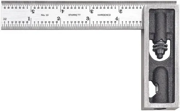 Starrett 13C 6-Inch Double Square with Hardened Blade