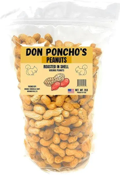 Don Poncho Unsalted Peanuts in The Shell