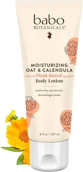 Babo Botanicals Moisturizing Oat &amp; Calendula Body Lotion 8 oz