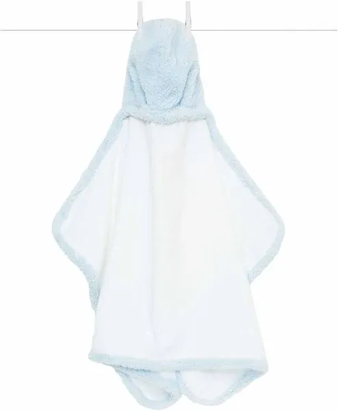 Little Giraffe Chenille Hooded Bath Towel Blue