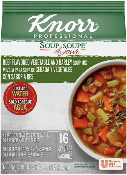 Knorr Soup Du Jour Beef Flavored Vegetable And Barley Mix