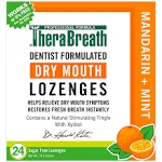 TheraBreath Dry Mouth Lozenges, Sugar Free, Mandarin + Mint - 24 lozenges [39.6 grams]