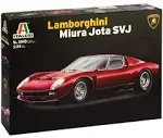 Italeri 3649 Model Plastic to Assemble Car Lamborghini Miura Jota Svj- Model Kit Scale 1:24