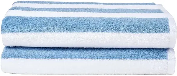 Amazon Basics Cabana Stripe Beach Towel