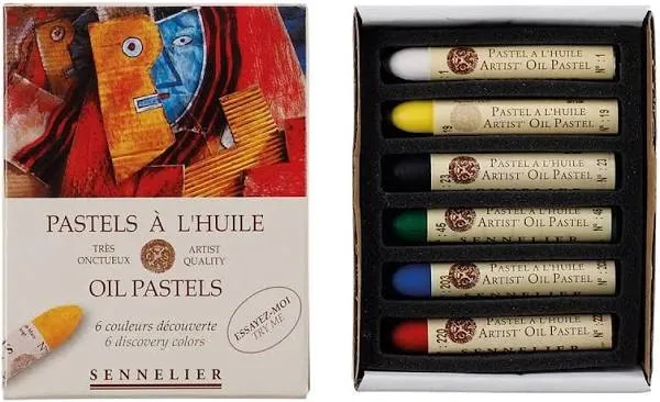 Sennelier Oil Pastel Set - Discovery Set of 6