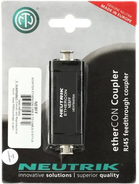 Neutrik NE8FF Ethercon Coupler