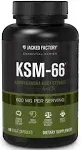 Jacked Factory Ashwagandha Root Extract (KSM-66 Ashwagandha) w/ 5% Withanolides - Supplement for Natural Stress Relief, Cognitive Function, Vitality, and Mood Support - 60 Veggie Capsules