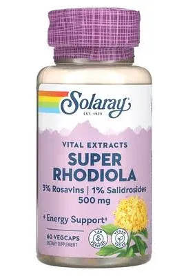 Solaray Super Rhodiola Root Extract 500 MG 60 VegCaps