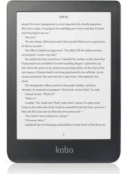 Kobo Clara HD eReader Anti-Glare 6 Inch Touch Screen 8GB - Black