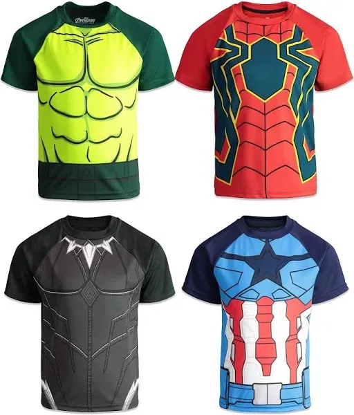 Marvel 4 Pack T-Shirts