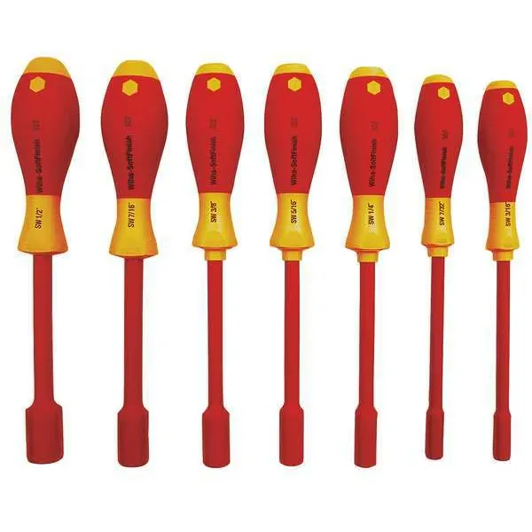 Nut Driver Set, 7 Pieces, Metric, Solid, Ins