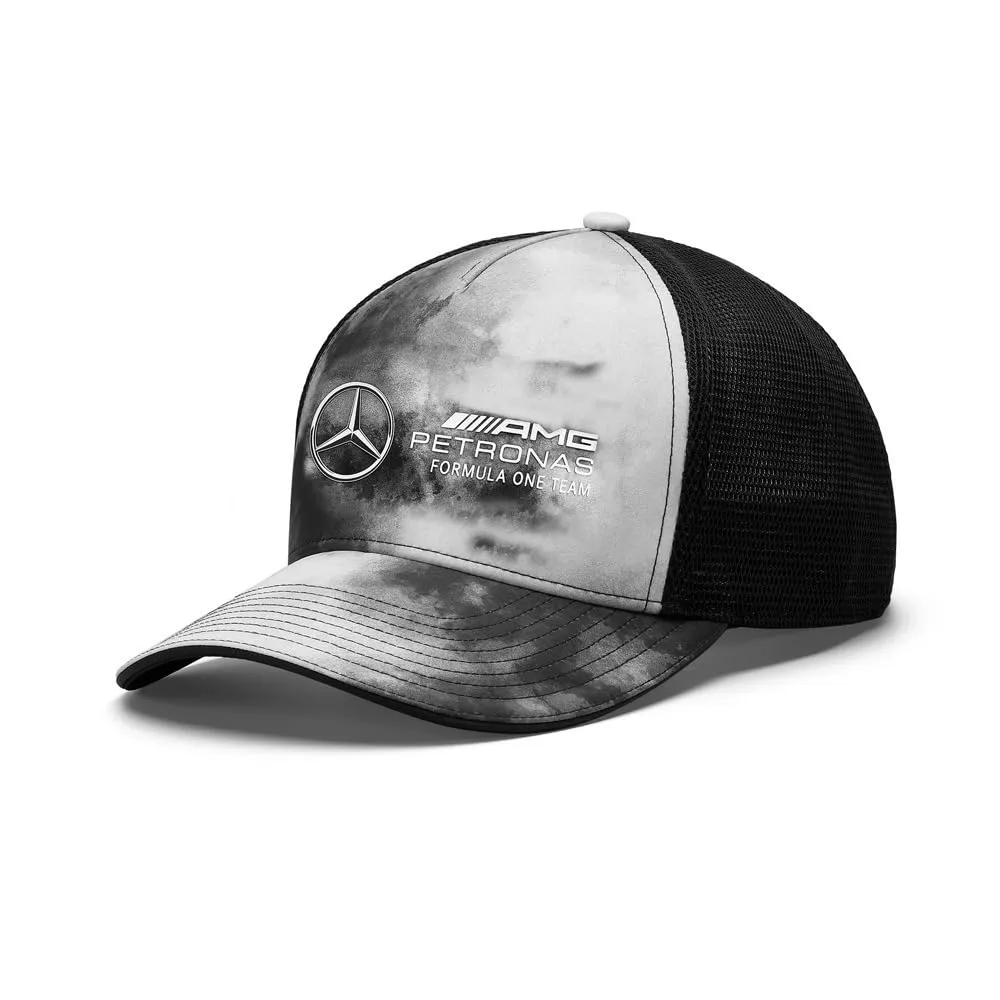 Mercedes-AMG Petronas Formula One Team Tie Dye Trucker Hat Snap Back NWT