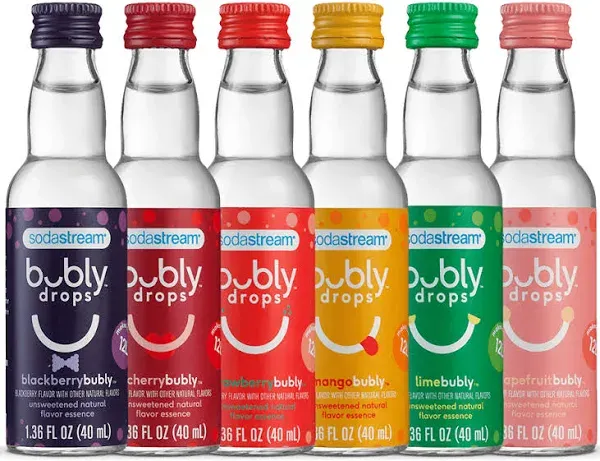 SodaStream 6-Piece bubly Drops Variety Pack, Multi