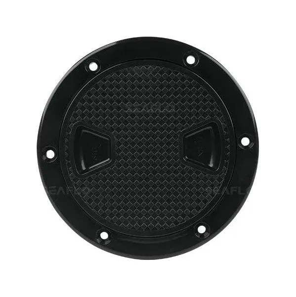 4&#034; - 8&#034; Black Circular Non Slip Inspection Hatch w/Detachable Cover 4&#034;