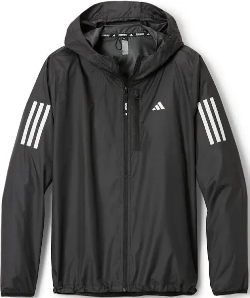 Adidas Women Own The Run Base Hoodie Jackets Black Athletic Top Jersey IN1576