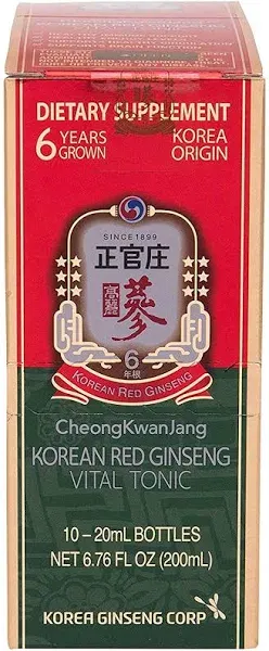 CheongKwanJang Vital Tonic Red Ginseng 10 Bottles