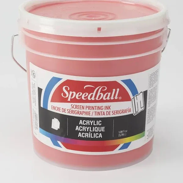 Speedball Acrylic Screen Printing Ink 8 oz Jar - Fluorescent Lime Green