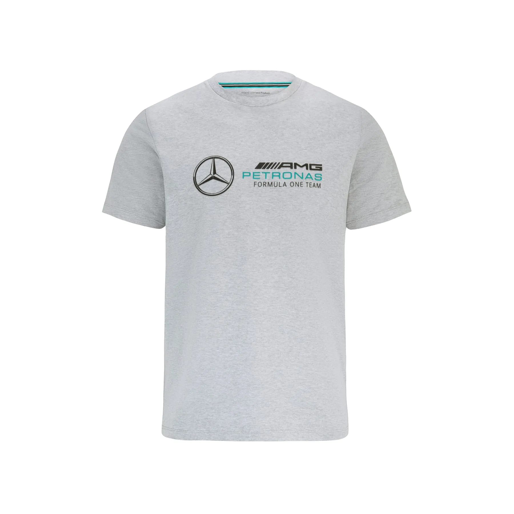 Mercedes AMG Petronas F1 Large Logo T-Shirt - Grey Unisex