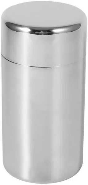 AUNMAS Tea Tin Canister, Stainless Steel Tea Coffee Sugar Storage Container with Airtight Double Lids for Loose Tea and Tea Bags, Kitchen Cup for