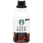 Starbucks Coffee Concentrate, Cold Brew, Signature Black - 32 fl oz