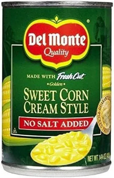 Del Monte Fresh Cut Sweet Corn, Cream Style, Golden - 14.75 oz