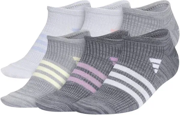 adidas Superlite 3.0 Low-Profile Cushion Crew Socks (6-Pack)