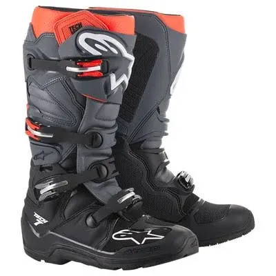 Alpinestars Tech 7 Enduro Boots Black/Red Fluo 6