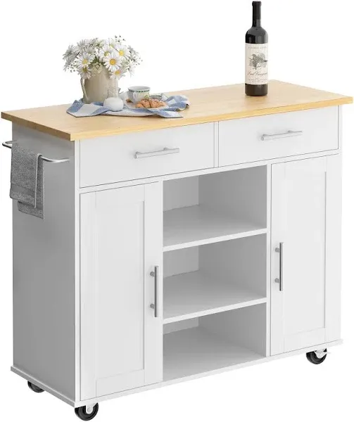 Shintenchi Kitchen Storage Island Cart