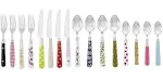 Gypsy Color Mix and Match Lifestyle Cutlery and Eating Utensils Gift Set of 16 Sets