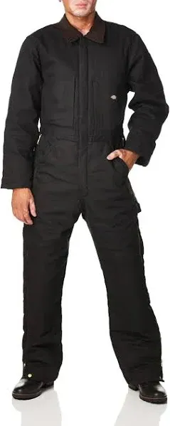 Dickies Premium Insulated Duck Coverall TV239BK Black Men&#039;s Size 3XL - Brand New