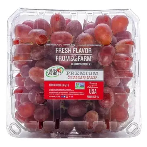 Red Seedless Clamshell Grapes