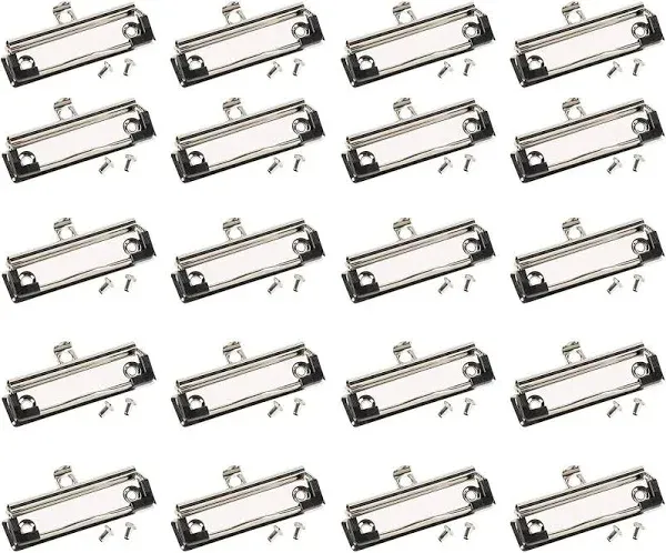 Juvale 20-Pack Mountable Clipboard Clips