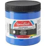 Speedball 8 oz. Acrylic Screen Printing Ink Ultramarine Blue