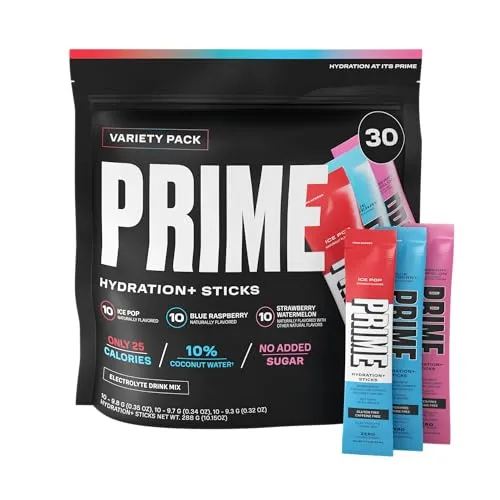 Prime Hydration+ Electrolyte Powder Sticks Variety Pack