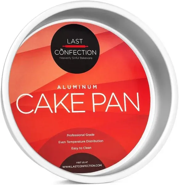  Aluminum Round Cake Pan - Professional Bakeware 4&#034; x 2&#034;