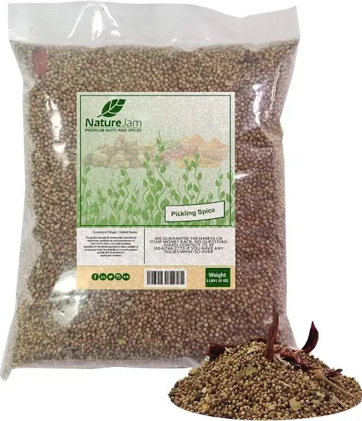 Pickling Spice 2 Pounds Bulk Bag-Heat Sealed for Freshness