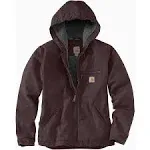 Carhartt Women's Washed Duck Sherpa Lined Jacket - Blackberry - Xs