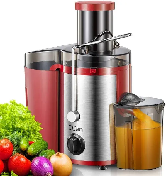 Juicer Machine, 500W Juicer with 3” Wide Mouth for Whole Fruits and Veg, Cent...