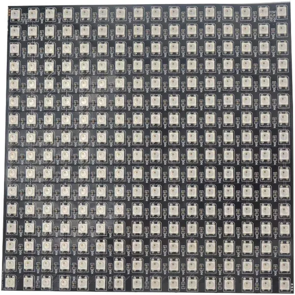 16x16 LED Matrix 256 Pixels WS2812B Digital Flexible LED Panel Individually Addressable Full Dream Color DC5V