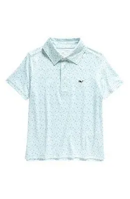 Vineyard Vines Boys' Printed Sankaty Polo