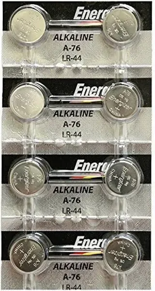 4 New Energizer A76 LR44 AG13 L1154 357 SR44 Alkaline Button Batteries Fresh