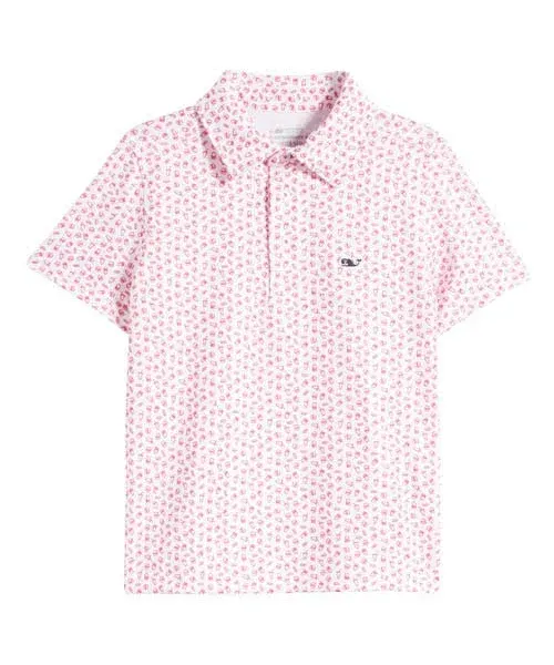 Vineyard Vines Boys' Printed Sankaty Polo